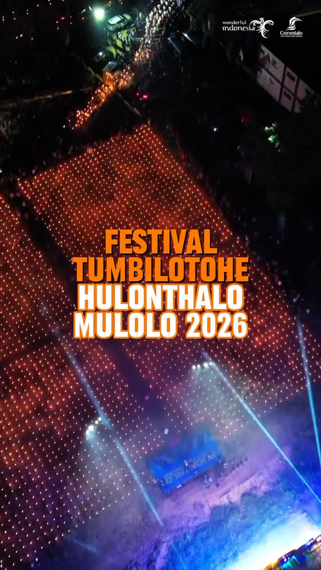 Festival Tumbilotohe Hulonthalo Mulolo dengan ribuan lampu, pawai obor, dan tradisi Ramadan Gorontalo.