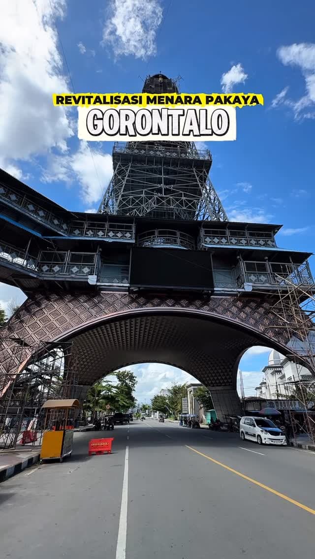 Melihat perkembangan revitalisasi Menara Pakaya, salah satu wajah dan simbol kebanggaan Gorontalo.