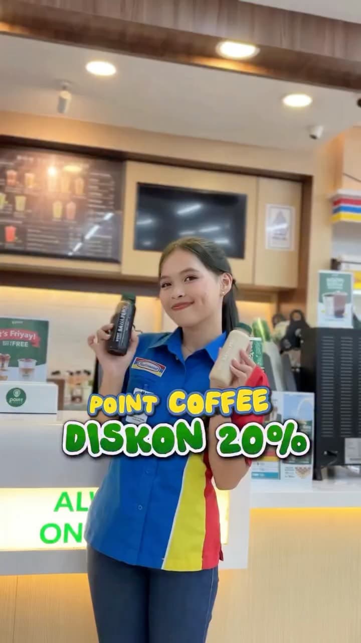 Grand opening Point Coffee di Indomaret Sultan Botutihe dengan promo spesial untuk pengunjung.