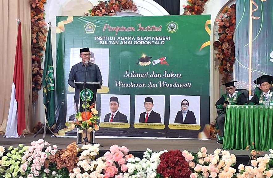 Wisuda IAIN Sultan Amai, Masran Dorong SDM Berintegritas