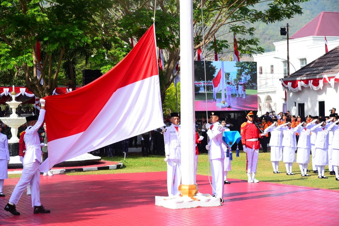 Upacara HUT ke-81 RI di Gorontalo